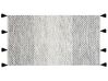 Alfombra de lana negro/blanco 80 x 150 cm GEMLIK_747697
