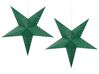 Lot de 2 étoiles décoratives LED 60 cm en papier brillant vert MOTTI_835484