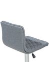 Lot de 2 chaises de bar réglable en tissu gris ORLANDO_685506