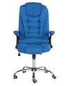Chaise de bureau en tissu bleu ROYAL_752143