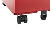 3 Drawer Metal Filing Cabinet Red BOLSENA_830265