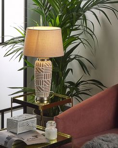 Pöytävalaisin keraaminen beige TRAISEN