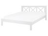 Dřevěná bílá postel 160 x200 cm TANNAY_742358