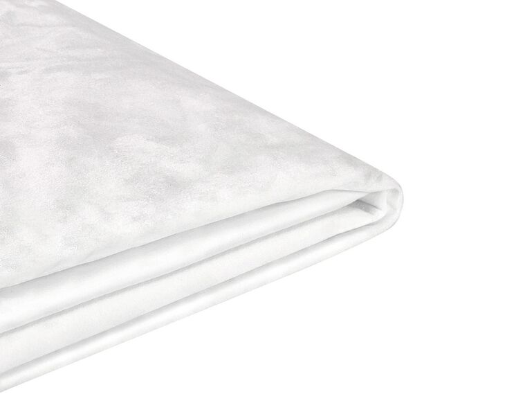 Capa em veludo branco 160 x 200 cm para cama FITOU_777114
