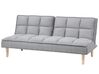 Fabric Sofa Bed Light Grey SILJAN_702075