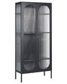 Steel Display Cabinet Black FOXTON_850352