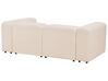 2 Seater Modular Boucle Sofa with Ottoman Beige FALSTERBO_914962