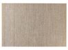 Alfombra de lana beige claro/gris 140 x 200 cm BANOO_847813