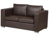 Sofa Set Leder braun 6-Sitzer HELSINKI_740928