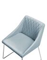 Conjunto de 2 cadeiras em veludo azul claro ARCATA_808592