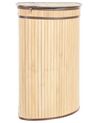 Cesta legno di bambù chiaro 60 cm BADULLA_849189