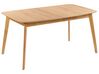Rozkladací jedálenský stôl 150/190 x 90 cm svetlé drevo MADOX_858501