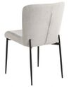 Set of 2 Fabric Chairs Grey ADA_867428