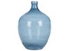 Bloemenvaas blauw glas 39 cm ROTI_823647