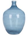 Dekoratívna sklenená váza 39 cm modrá ROTI_823647