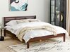 Łóżko drewniane 160 x 200 cm ciemne CARNAC_677914