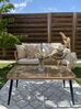 4 Seater PE Rattan Garden Sofa Set Natural CORINTH II_832753