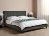 Fabric EU Super King Size Bed Grey LA ROCHELLE_904626