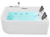 Left Hand Whirlpool Corner Bath with LED 1700 x 1190 mm White BAYAMO_821151