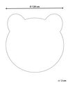 Kids Rug Bear Print ⌀120 cm Brown COLARGOL_831464