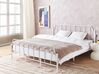 Łóżko metalowe 180 x 200 cm białe MAURESSAC_902736
