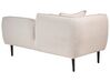 Left Hand Boucle Chaise Lounge Light Beige CHEVANNES_877210