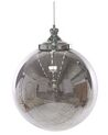 Lampe suspension boule argentée BENI grande_785091