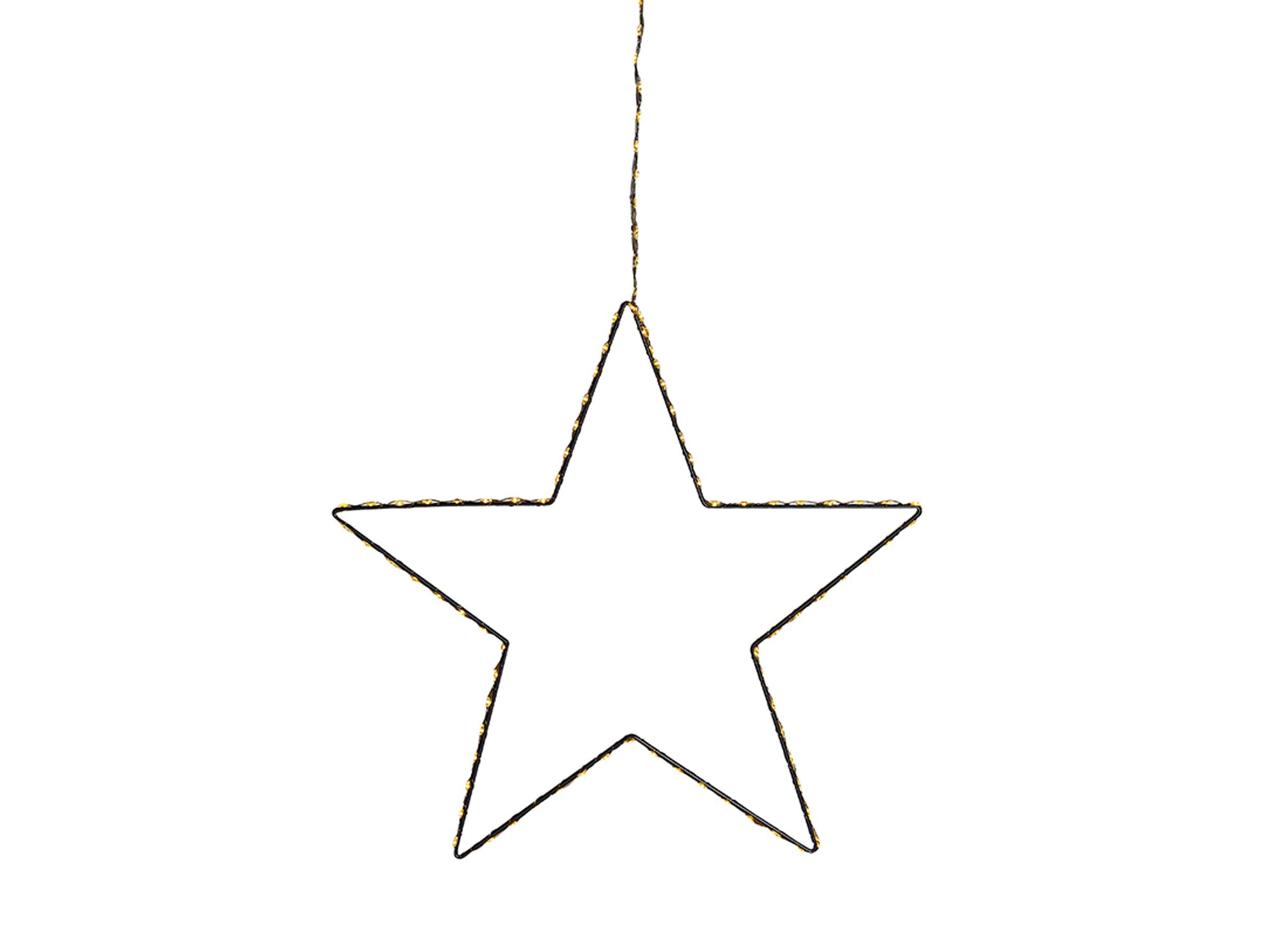 Weihnachtsdeko LED silber hängend Sternform 3er Set KUNNARI | Beliani.de