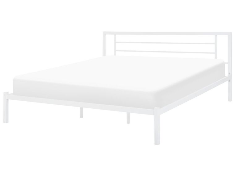 Metal EU Super King Size Bed White CUSSET_735381