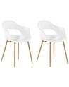 Set of 2 Dining Chairs White UTICA_775310