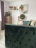 Tagesbett ausziehbar Samtstoff grün Lattenrost 90 x 200 cm GASSIN_816682