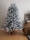Künstlicher Weihnachtsbaum schneebedeckt 180 cm weiß FORAKER_836727