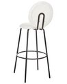 Set of 2 Boucle Bar Chairs White EMERY_913933