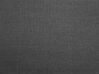 Cama continental de poliéster gris oscuro/plateado 90 x 200 cm PRESIDENT_734714
