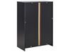 2 Door Storage Cabinet with Shelf Light Wood and Black ZEHNA_885497