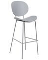 Set of 2 Bar Chairs Light Grey SHONTO_886208