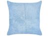 Set of 2 Corduroy Cushions 43 x 43 cm Blue MILLET_854656