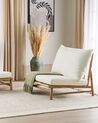 Conjunto de 2 sillas de bambú madera clara y blanco TODI_872737