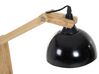 Lampka biurkowa regulowana drewniana czarna SALADO_253723