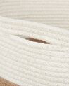 Textilkorb Baumwolle weiss / beige ⌀ 52 cm ARDESEN_840444