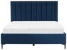 Łóżko z pojemnikiem welurowe 180 x 200 cm niebieskie SEZANNE_795481