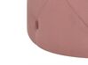 Puf welurowy ⌀ 40 cm różowy COROLLA_753704