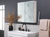 Bathroom Wall Mounted Mirror Cabinet 80 x 70 cm White NAVARRA_811259
