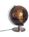 Globus schwarz / kupfer mit LED-Beleuchtung 32 cm MAGELLAN_784321