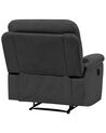 Fabric Manual Recliner Chair Grey BERGEN_710006