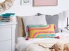  Set of 2 Tufted Cotton Cushions with Tassels 30 x 50 cm Multicolour DOLICHOS_911674