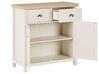 2 Drawer Sideboard Cream with Light Wood CLIO_789942
