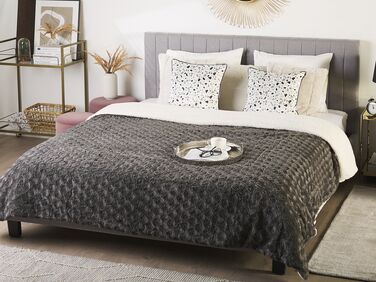 Bedspread 200 x 220 cm Grey KANDILLI
