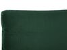 Cama con somier de terciopelo verde esmeralda/negro 180 x 200 cm MELLE_829937