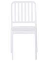 Conjunto de 2 sillas de balcón de material sintético blanco SERSALE_820153